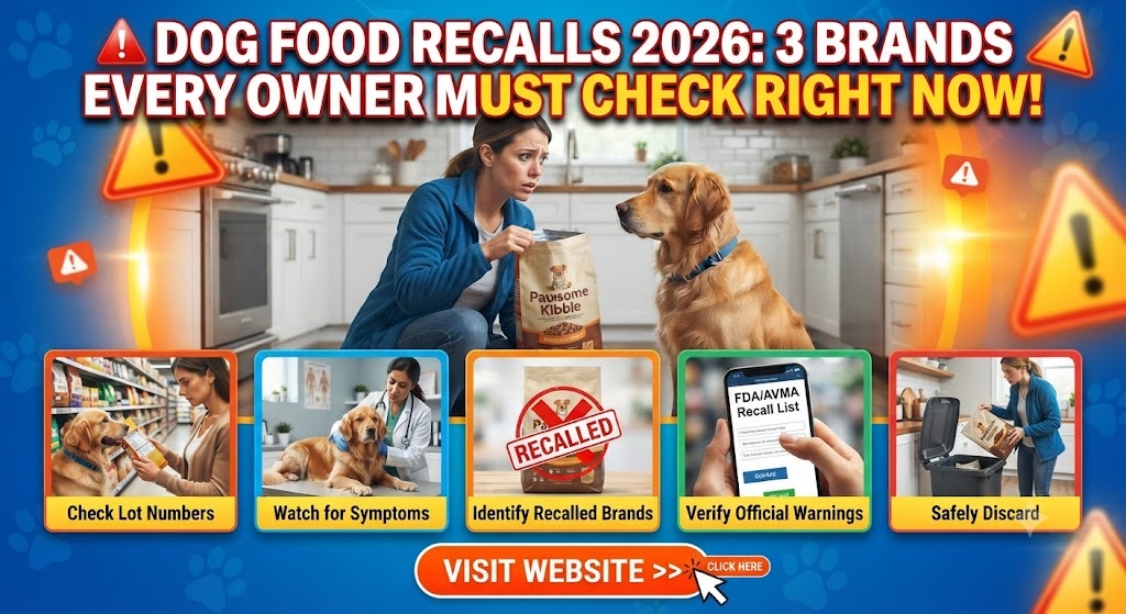 Dog Food Recalls 2026: 3 Brands to Throw Away RIGHT NOW
