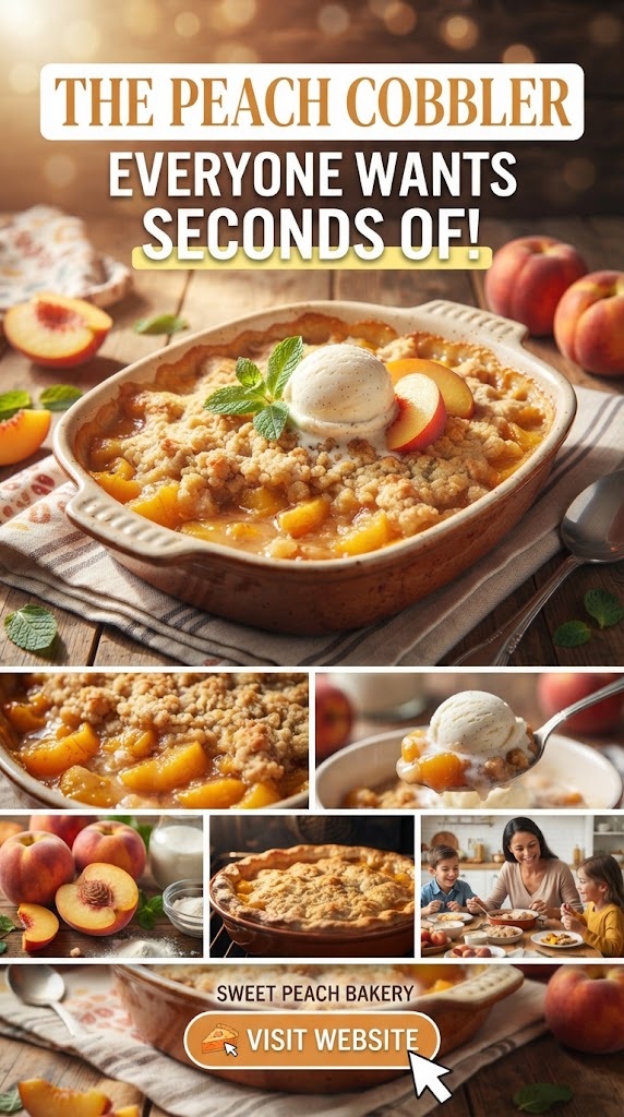 The Peach Cobbler Everyone Wants Seconds Of