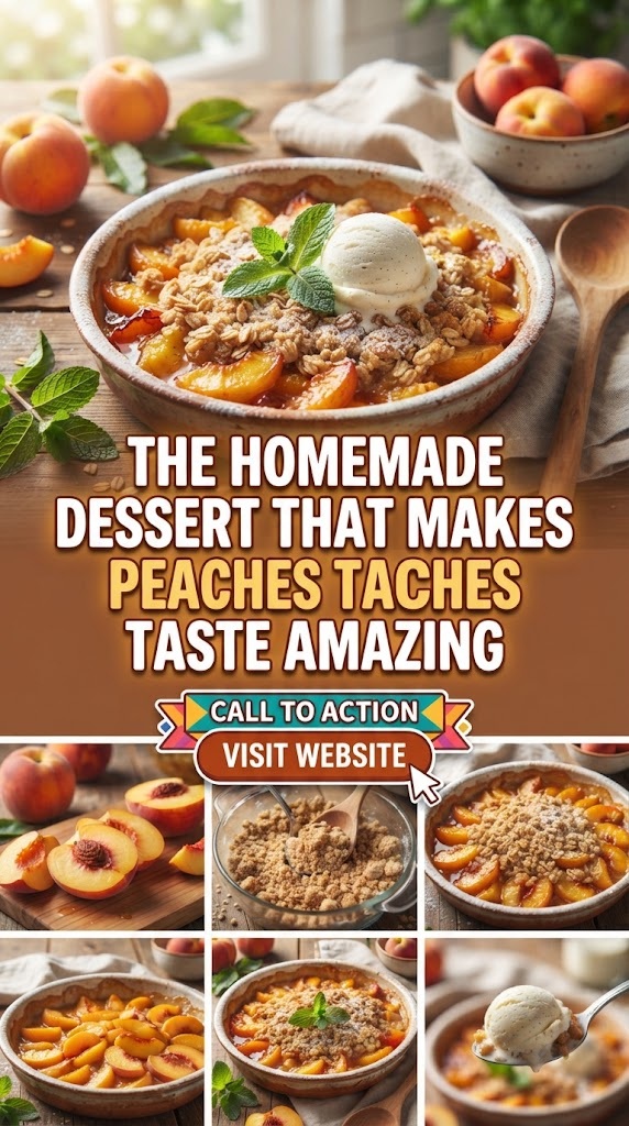 The Homemade Dessert That Makes Peaches Taste Amazing